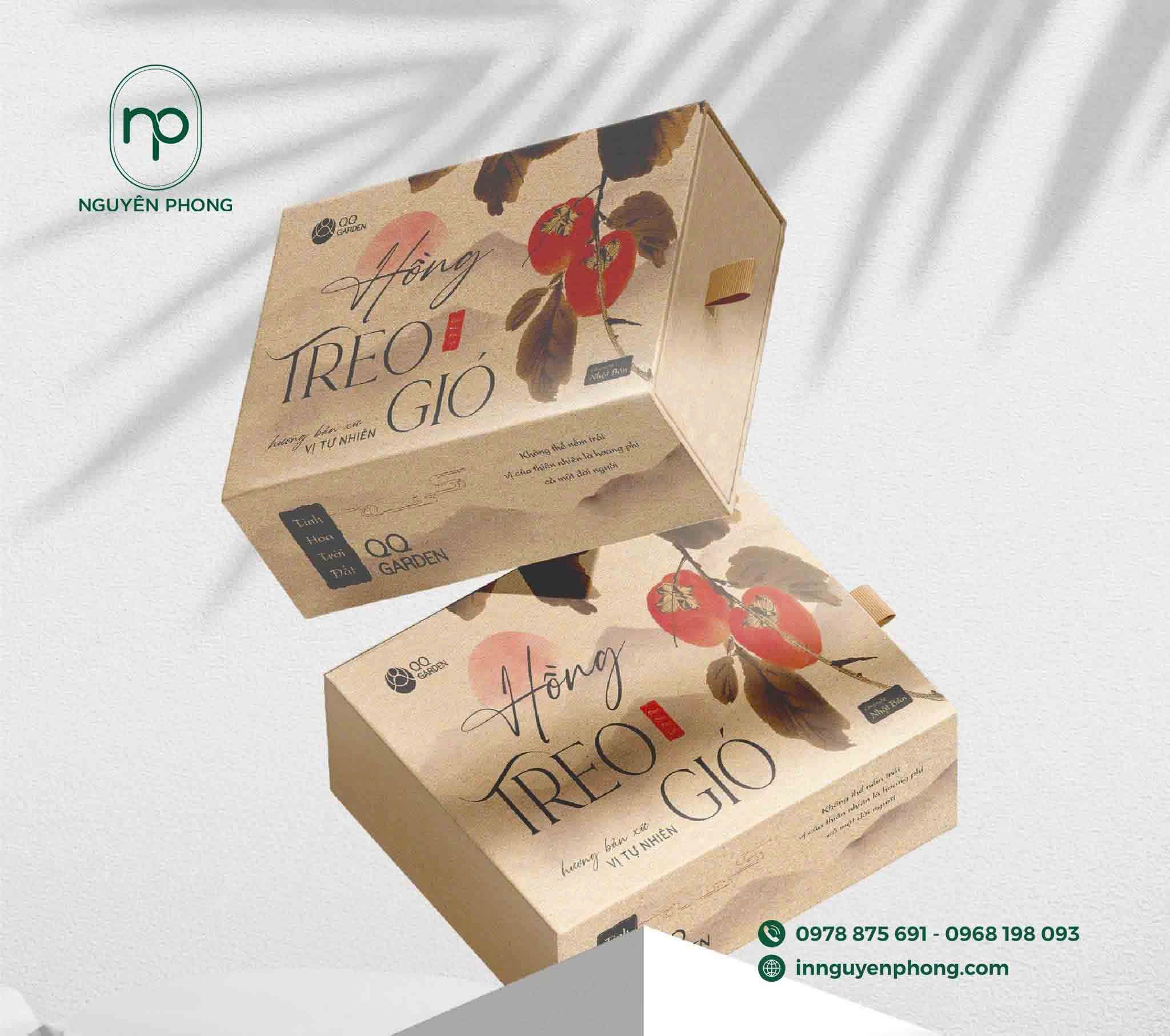 Hộp dạng rút đựng hồng treo gió